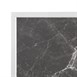 Plateau de table extérieur carré en verre trempé Bolero effet granit foncé bord blanc 700 mm