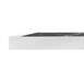 Plateau de table extérieur carré en verre trempé Bolero effet granit foncé bord blanc 700 mm