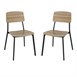 Chaises d'intérieur en bois Bolero Beaufort (lot de 2)