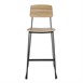 Tabourets hauts d'intérieur en bois Bolero Beaufort (lot de 2)