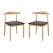 Chaises d'intérieur rembourrées Bolero Camden (lot de 2)