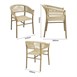 Fauteuils en corde naturelle tressée Bolero Florence (lot de 2)