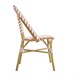 Chaises style parisien en rotin PE Bolero corail (lot de 2)