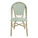 Chaises style parisien en rotin PE Bolero vert clair (lot de 2)