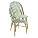 Chaises style parisien en rotin PE Bolero vert clair (lot de 2)