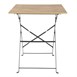 Table de terrasse carrée Bolero Perth effet bois