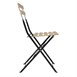 Chaises de terrasse pliantes Bolero Perth effet bois (lot de 2)