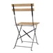 Chaises de terrasse pliantes Bolero Perth effet bois (lot de 2)