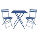 Table de terrasse carrée Bolero Perth bleu marine foncé