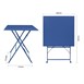 Table de terrasse carrée Bolero Perth bleu marine foncé