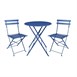 Chaises de terrasse pliantes Bolero Perth bleu marine foncé (lot de 2)