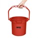 Seau gradué avec bec verseur Jantex 10L rouge 