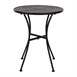 Ensemble table et 2 chaises pliantes d'extérieur en acier noir Bolero 