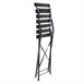 Ensemble table et 2 chaises pliantes d'extérieur en acier noir Bolero 
