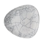 Assiettes triangulaires Churchill Studio Prints Kintsugi Pearl Lotus Grey 254mm (Lot de 12)