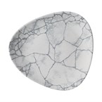 Assiettes triangulaires Churchill Studio Prints Kintsugi Pearl Lotus Grey 178mm (Lot de 12)