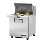 Comptoir de préparation 1 porte True 12 bacs GN 1/6 TSSU-27-12M-C-HC