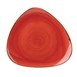 Assiettes triangulaires Churchill Stonecast Berry Red 229mm (Lot de 12)