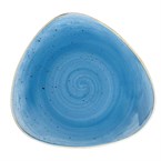 Assiettes triangulaires Churchill Stonecast Cornflower Blue 197mm (Lot de 12)
