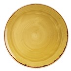 Assiettes rondes Churchill Stonecast Mustard Seed Yellow 288mm (Lot de 12)