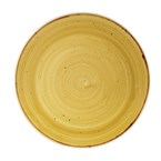 Assiettes rondes Churchill Stonecast Mustard Seed Yellow 220mm (Lot de 12)