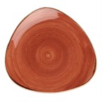 Assiettes triangulaires Churchill Stonecast Spiced Orange 315mm (Lot de 6)