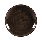 Assiettes avec rebord Churchill Stonecast Patina Black 165mm (Lot de 12)