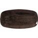 Assiettes oblongues Churchill Stonecast Patina Black 298mm (Lot de 12)