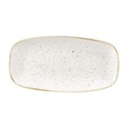 Assiettes oblongues Churchill Stonecast Barley White 153 x 298mm (Lot de 12)