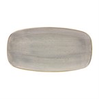 Assiettes oblongues Churchill Stonecast Peppercorn Grey 189 x 355mm (Lot de 6)