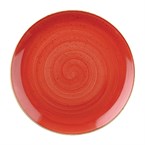 Assiettes coupes rondes Churchill Stonecast Berry Red 182mm (Lot de 12)