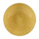 Assiettes coupes rondes Churchill Stonecast Mustard Seed Yellow 182mm (Lot de 12)