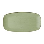 Assiettes oblongues Churchill Stonecast Sage Green 355mm (Lot de 6)
