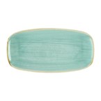 Assiettes oblongues Churchill Stonecast Mint No. 3 (298 x 153mm) (Lot de 12)
