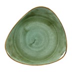 Assiettes triangulaires Churchill Stonecast Samphire Green 265mm (Lot de 12)