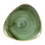 Assiettes triangulaires Churchill Stonecast Samphire Green 229mm (Lot de 12)