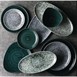 Assiettes coupes rondes Churchill Stonecast Patina Rustic Teal 40oz 248mm (Lot de 12)