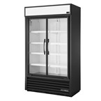 Vitrine réfrigérée positive 2 portes True Slimline noire TVM-48SL-HC-VM01