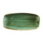 Assiettes oblongues Churchill Stonecast No.4 Samphire Green 269 x 127mm (Lot de 12)