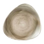Assiettes triangulaires Churchill Stonecast Patina Lotus Antique Taupe 254mm (Lot de 12)