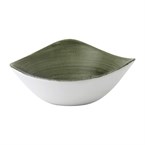 Bols triangulaires Churchill Stonecast Patina Lotus Burnished Green 178mm (Lot de 12)