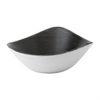 Bols triangulaires Churchill Stonecast Patina Lotus Iron Black 178mm (Lot de 12)