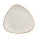 Assiettes triangulaires Churchill  Stonecast Barley White Lotus 265mm (Lot de 12)