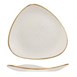 Assiettes triangulaires Churchill  Stonecast Barley White Lotus 265mm (Lot de 12)