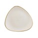 Assiettes triangulaires Churchill  Stonecast Barley White Lotus 192mm (Lot de 12)