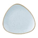 Assiettes triangulaires Churchill Stonecast Duck Egg Lotus 265mm (Lot de 12)
