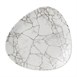 Assiettes triangulaires Churchill Studio Prints Kintsugi Agate Grey Lotus 254mm (Lot de 12)