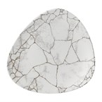 Assiettes triangulaires Churchill Studio Prints Kintsugi Agate Grey Lotus 228mm (Lot de 12)