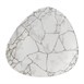 Assiettes triangulaires Churchill Studio Prints Kintsugi Agate Grey Lotus 228mm (Lot de 12)
