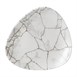 Assiettes triangulaires Churchill Studio Prints Kintsugi Agate Grey Lotus 177mm (Lot de 12)